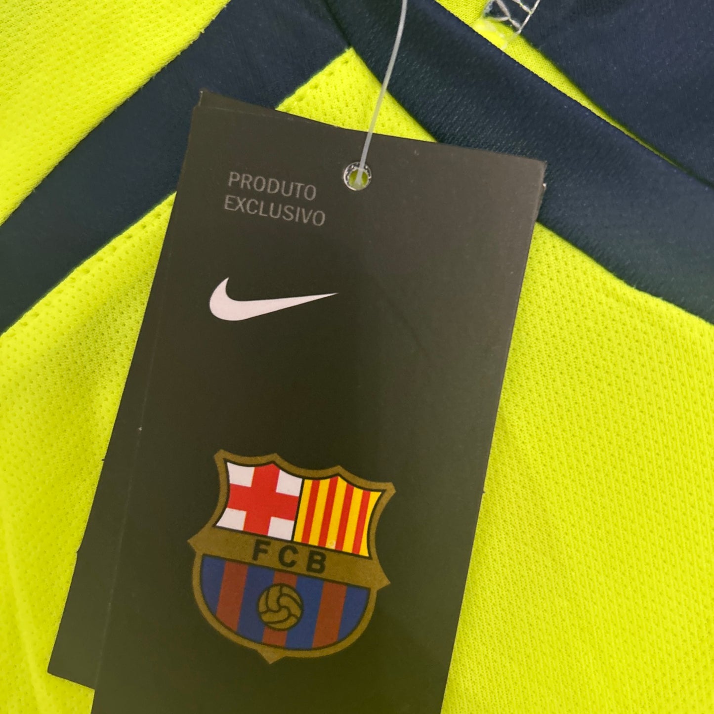 Barcelona away highlighter retro jersey